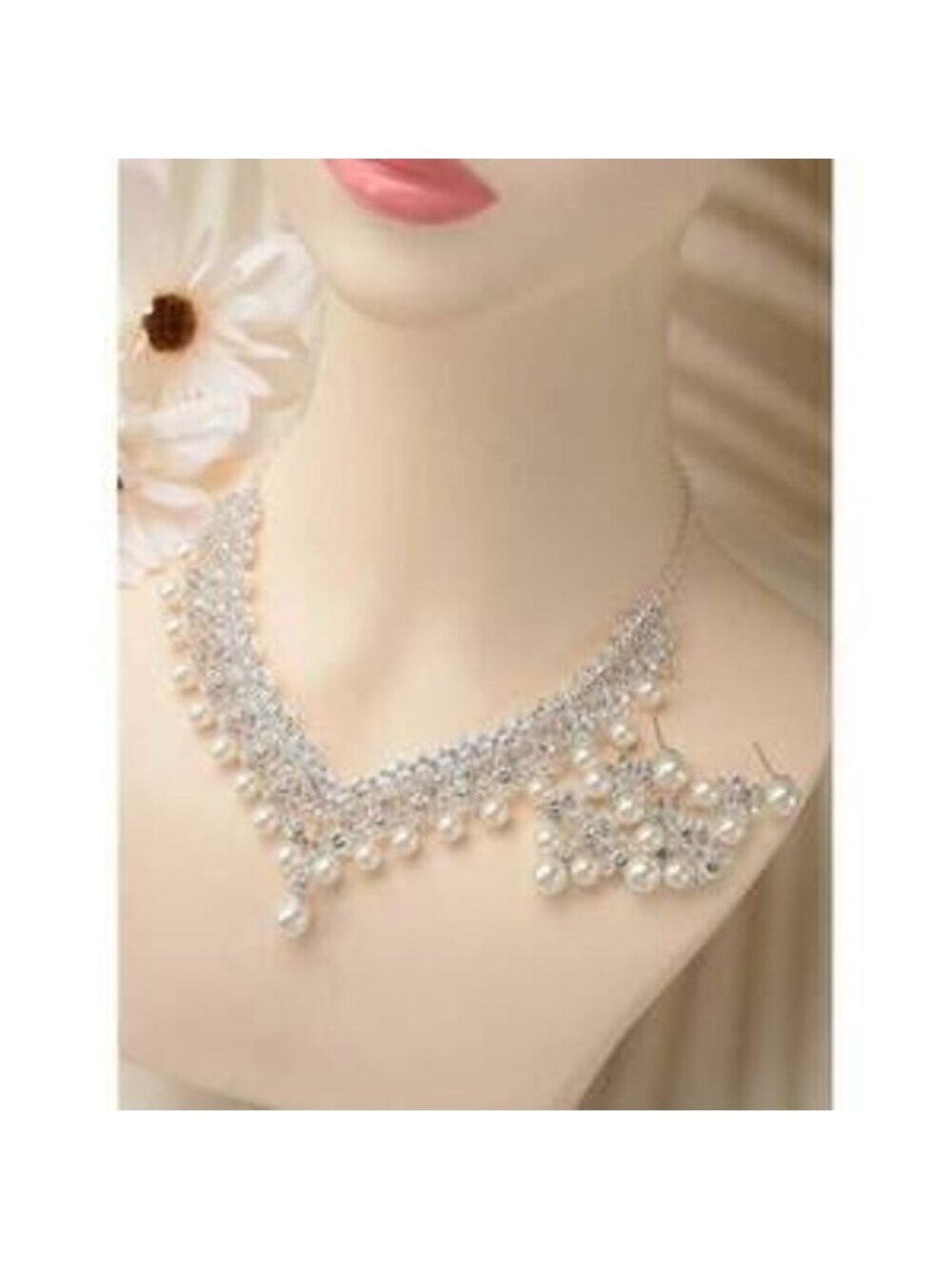 Geometric Zinc Alloy Baroque Necklace Earring Suitable Fo Dainty - Picture 2 of 6